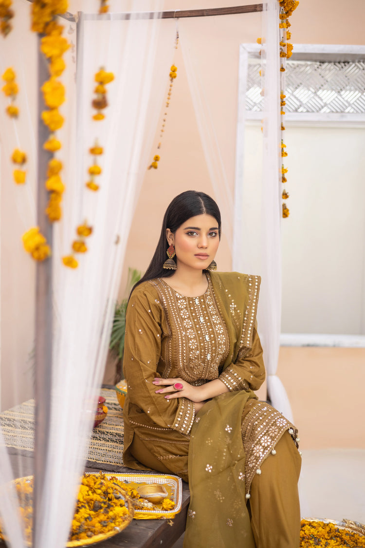 GEORGIA SEMI-STITCHED LAWN BY ZAINAB FAZLANI - AARZOO