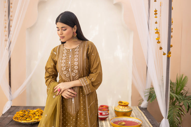 GEORGIA SEMI-STITCHED LAWN BY ZAINAB FAZLANI - AARZOO