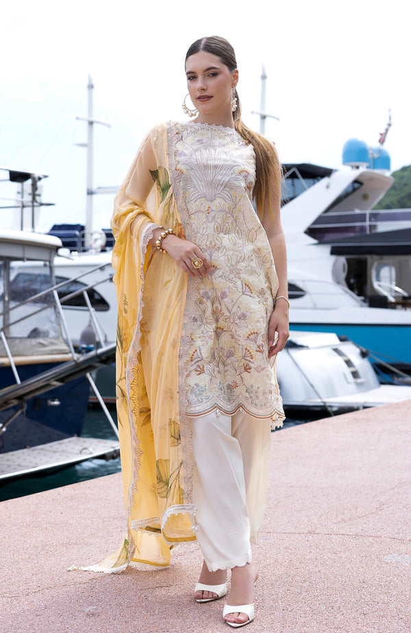 SUNSHINE BLOOM BY ALZOHAIB UN-STITCHED 3PC | D-09