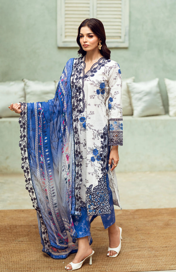 ALZOHAIB SUNSHINE BLOOM PRINTKARI UN-STITCHED 3PC | D-06