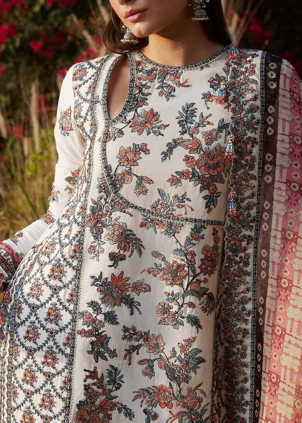 HUSSAIN REHAR LUXURY LAWN| UNSTITCHED 3PC| ELARA