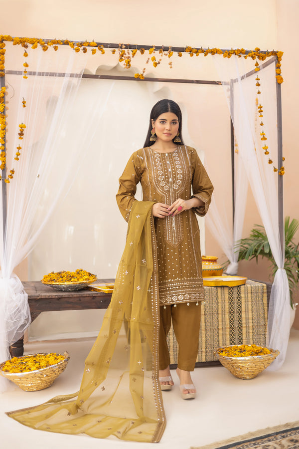 GEORGIA SEMI-STITCHED LAWN BY ZAINAB FAZLANI - AARZOO