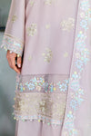 CROSS STITCH/BLOSSOM TINT-3PC SATIN EMBROIDERED SUIT
