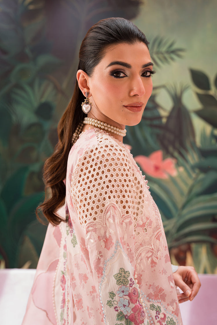 AFROZEH THE PAINTED GARDEN UN-STICHED 3PC|Daisy Dream