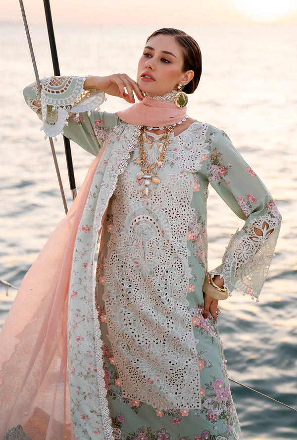 Evara Luxury Lawn By Ajr FYNA