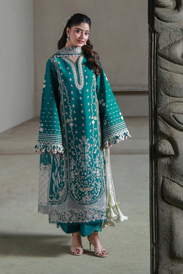 AABYAAN SAAGAR UN-STITCHED 3PC | AYZEL (AL-07)