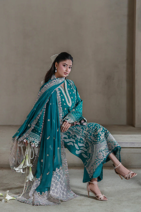 AABYAAN SAAGAR UN-STITCHED 3PC | AYZEL (AL-07)