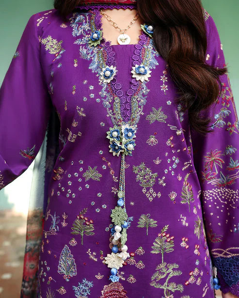 SUMMER REVERIE BY ROHEENAZ UN-STITCHED 3PC | Aurelia