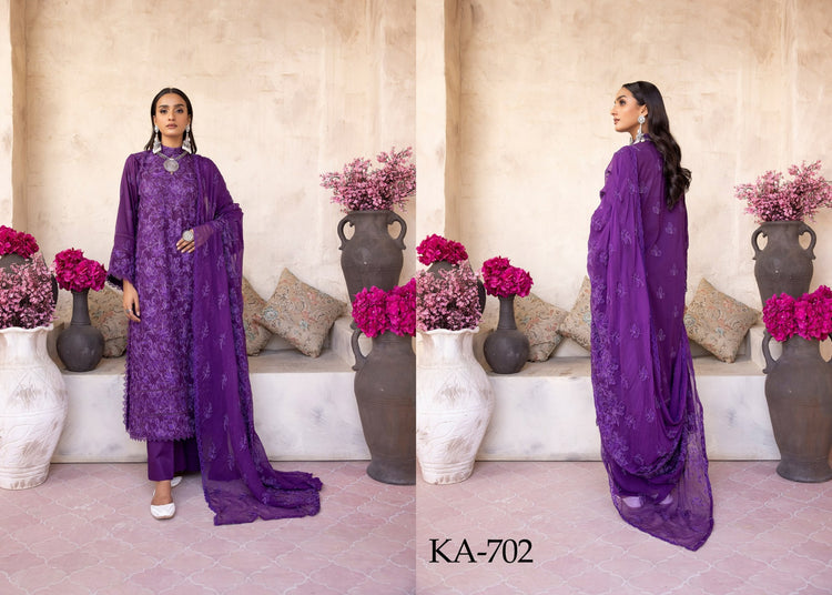 AVENTUS BY KHOOBSURAT UN-STITCHED 3PC | D-KA-702