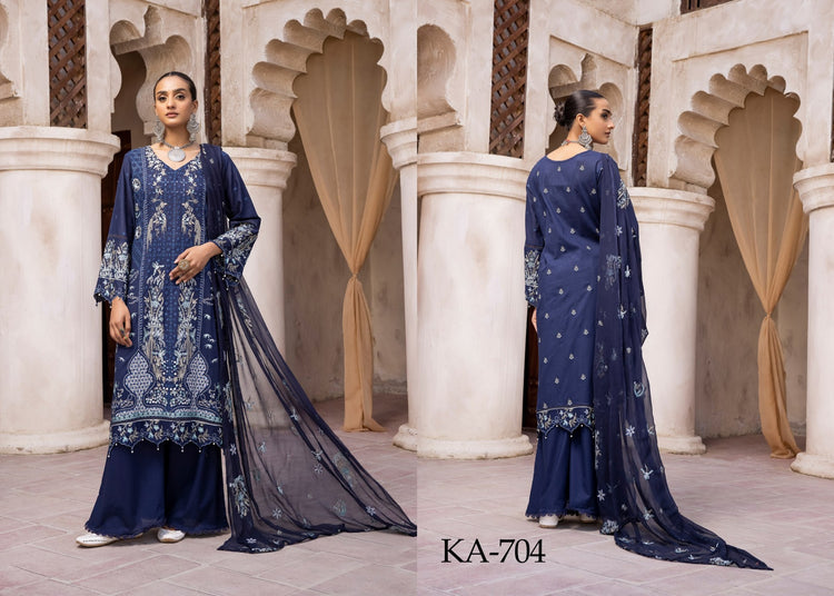 AVENTUS BY KHOOBSURAT UN-STITCHED 3PC | D-KA-704