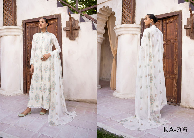 AVENTUS BY KHOOBSURAT UN-STITCHED 3PC | D-KA-705