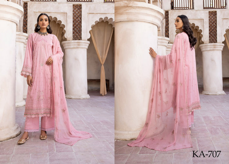 AVENTUS BY KHOOBSURAT UN-STITCHED 3PC | D-KA-707