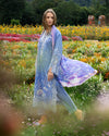 THE SECRET GARDEN BY MUSHQ UN-STITCHED 3PC | Azure Bloom