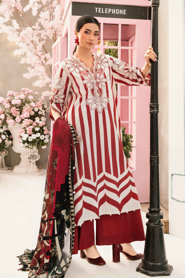 M PRINTS BY MARIA B UNSTITCHED 3PC | MPT-2609-A