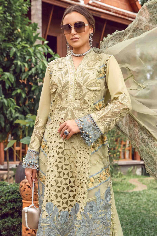 MARIA B EID LUXURY LAWN UN-STITCHED 3PC | D-10
