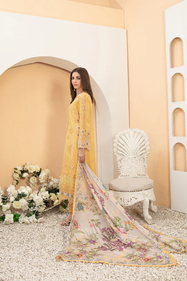 OLENA BY TAWAKKAL SEMI-STITCHED 3PC|D-3089