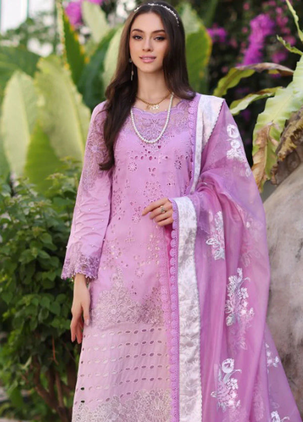 NOOR BY SAADIA ASAD LUXURY CHIKANKARI LUXURY LAWN | D-9A