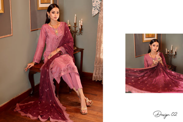 Republic By Dr Haris Unstitched 3 Piece Lawn Suit-REP-002