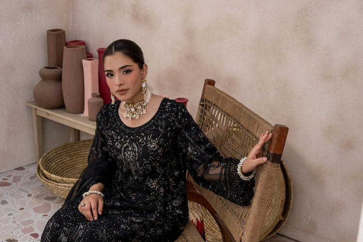 EMBROIDRED CHIFFON ZFHS-006