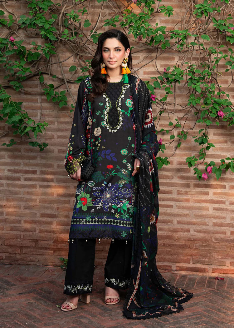 COCKTAIL BY SARDINIA UNSTITCHED LAWN 1002 ESPRESSO