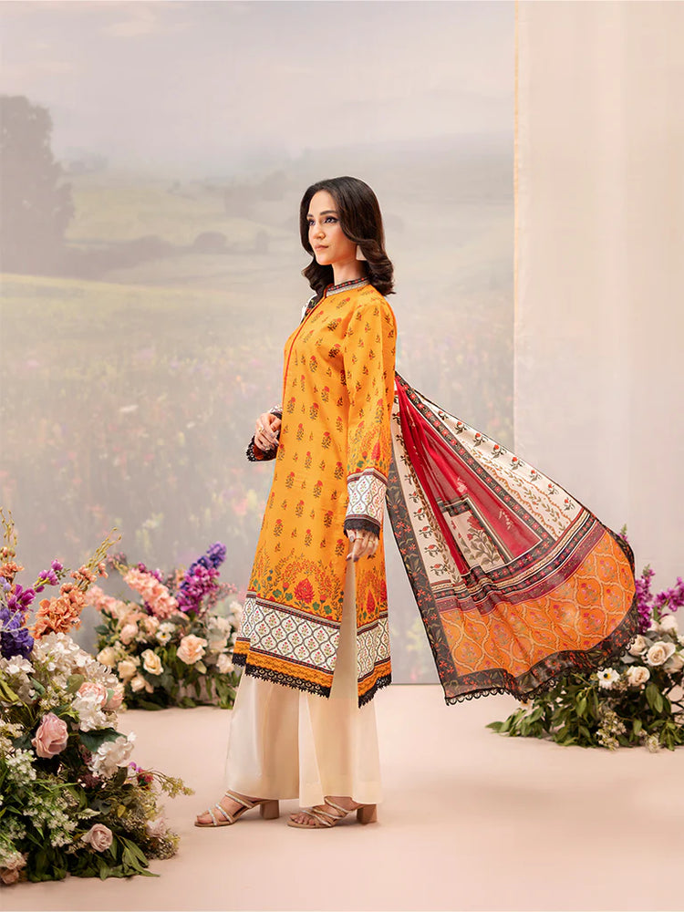 RAHA BY RAJBARI LAWN UN-STITCHED 3PC | D-07