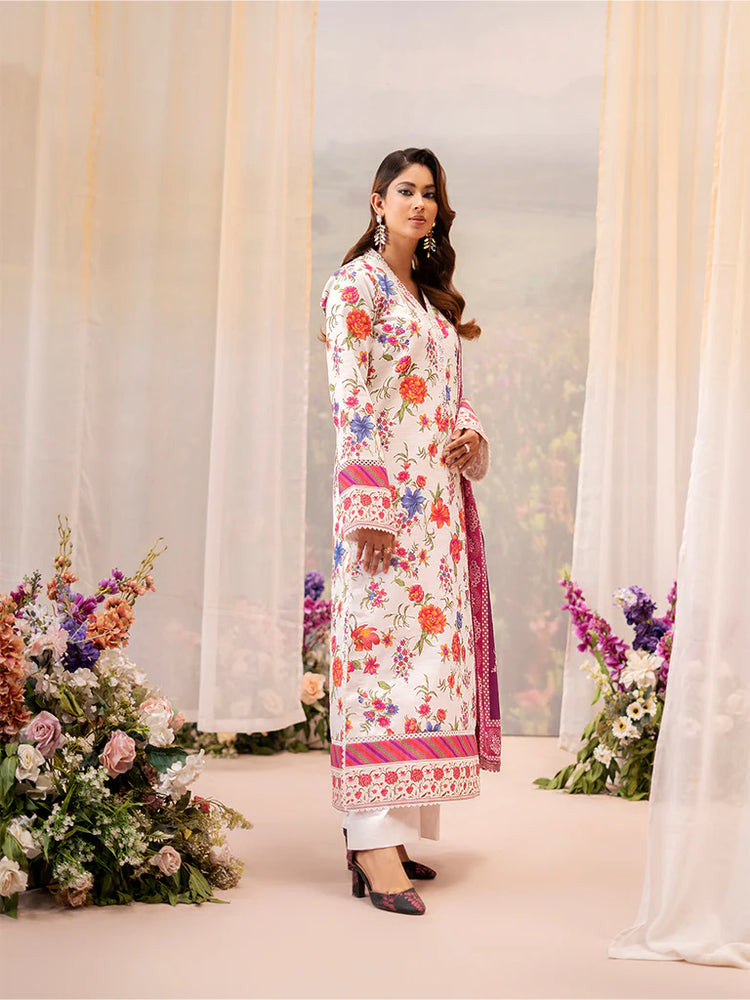 RAHA BY RAJBARI LAWN UN-STITCHED 3PC | D-03