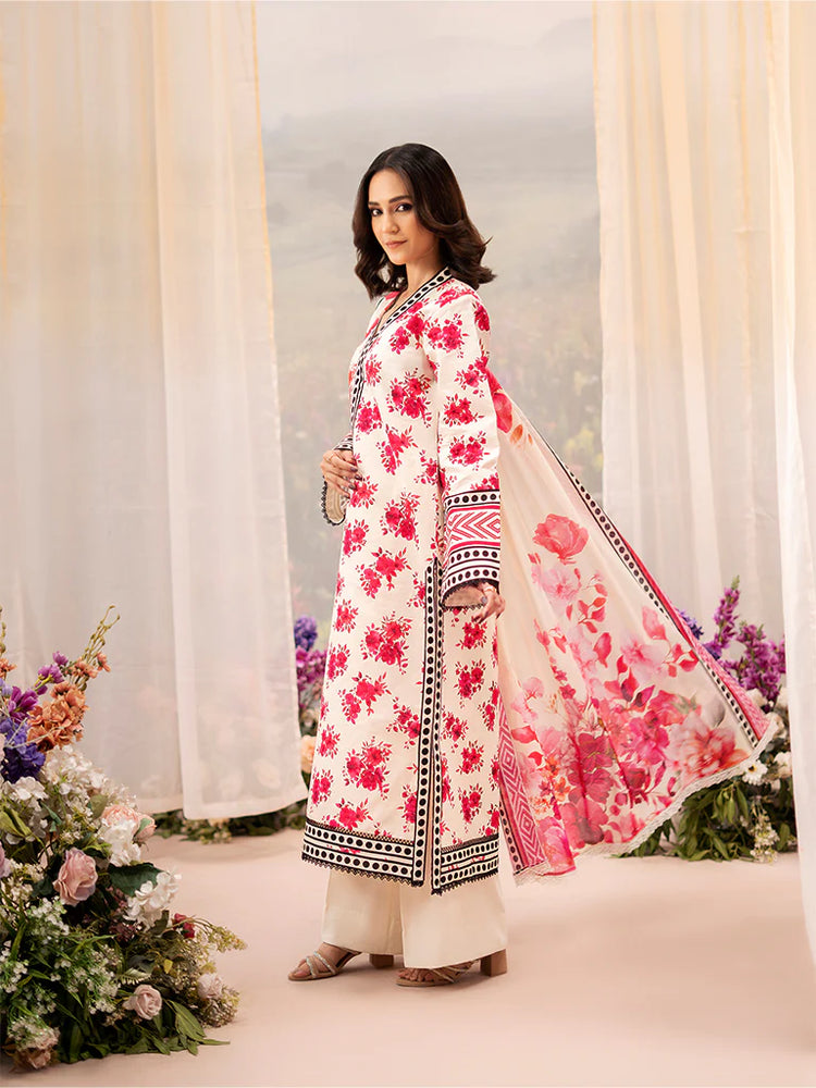RAHA BY RAJBARI LAWN UN-STITCHED 3PC | D-08
