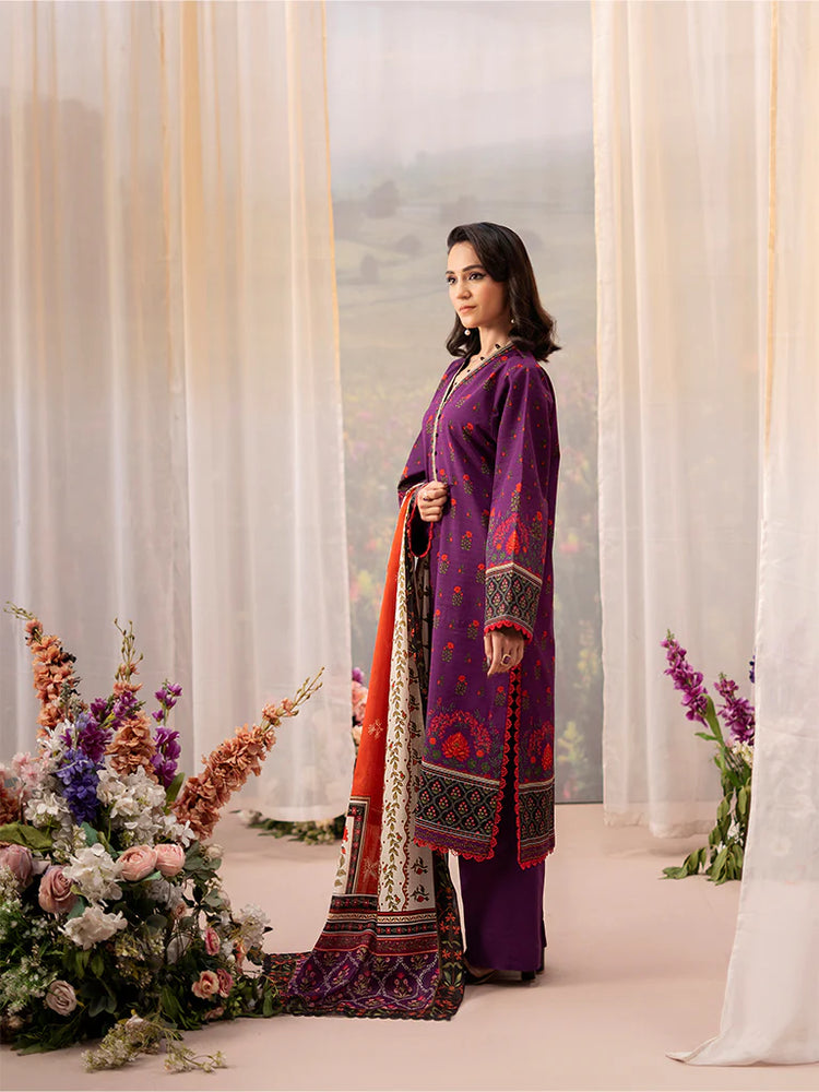 RAHA BY RAJBARI LAWN UN-STITCHED 3PC | D-02