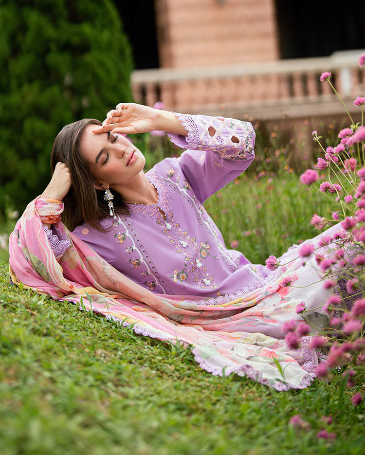 SUMMER REVERIE ROHEENAZ LUXURY LAWN (RUNSS250403A) WISTERIA