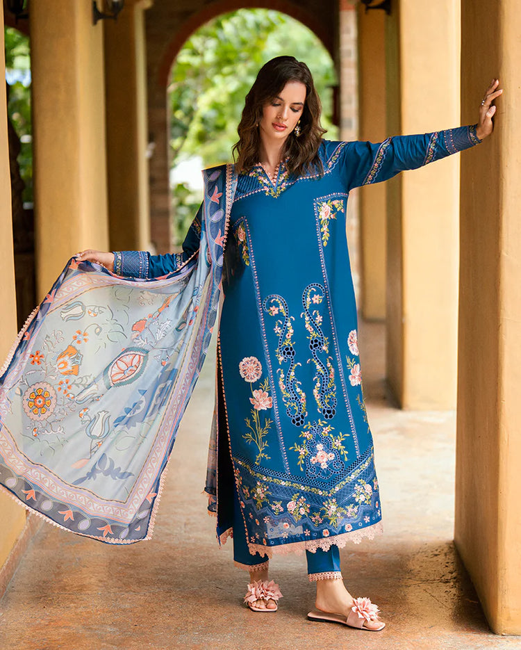 SUMMER REVERIE ROHEENAZ LUXURY LAWN (RUNSS250401A)) ISORIA