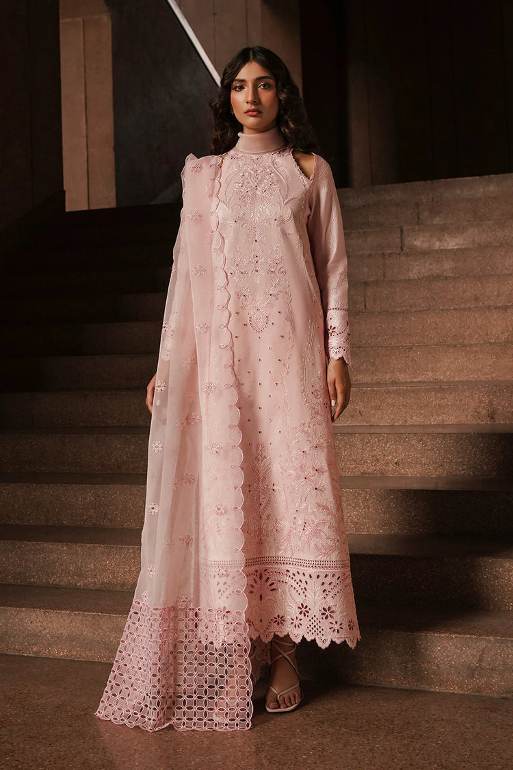 AFROZEH CHIKANKARI UN-STICHED 3PC|Rosella