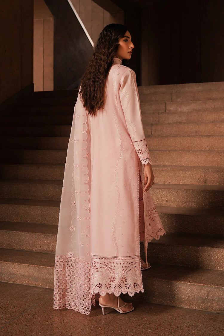 AFROZEH CHIKANKARI UN-STICHED 3PC|Rosella