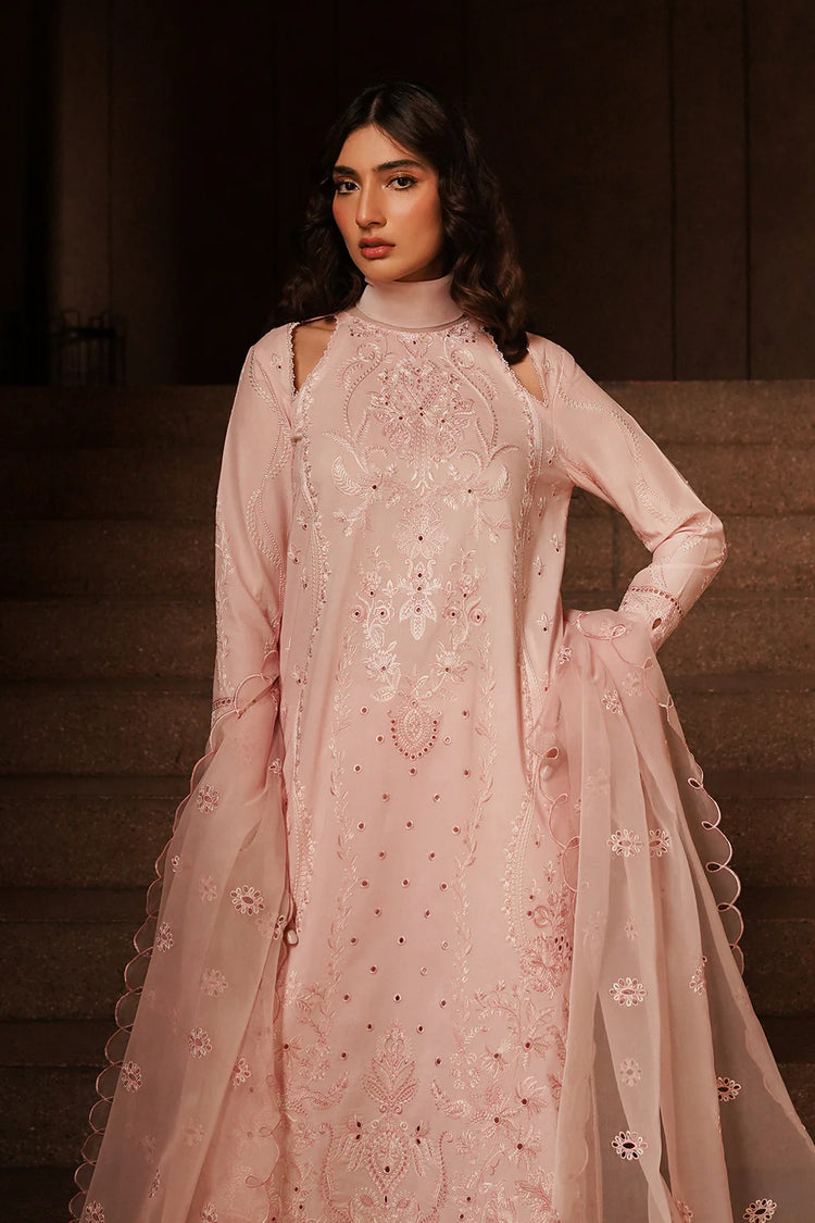AFROZEH CHIKANKARI UN-STICHED 3PC|Rosella