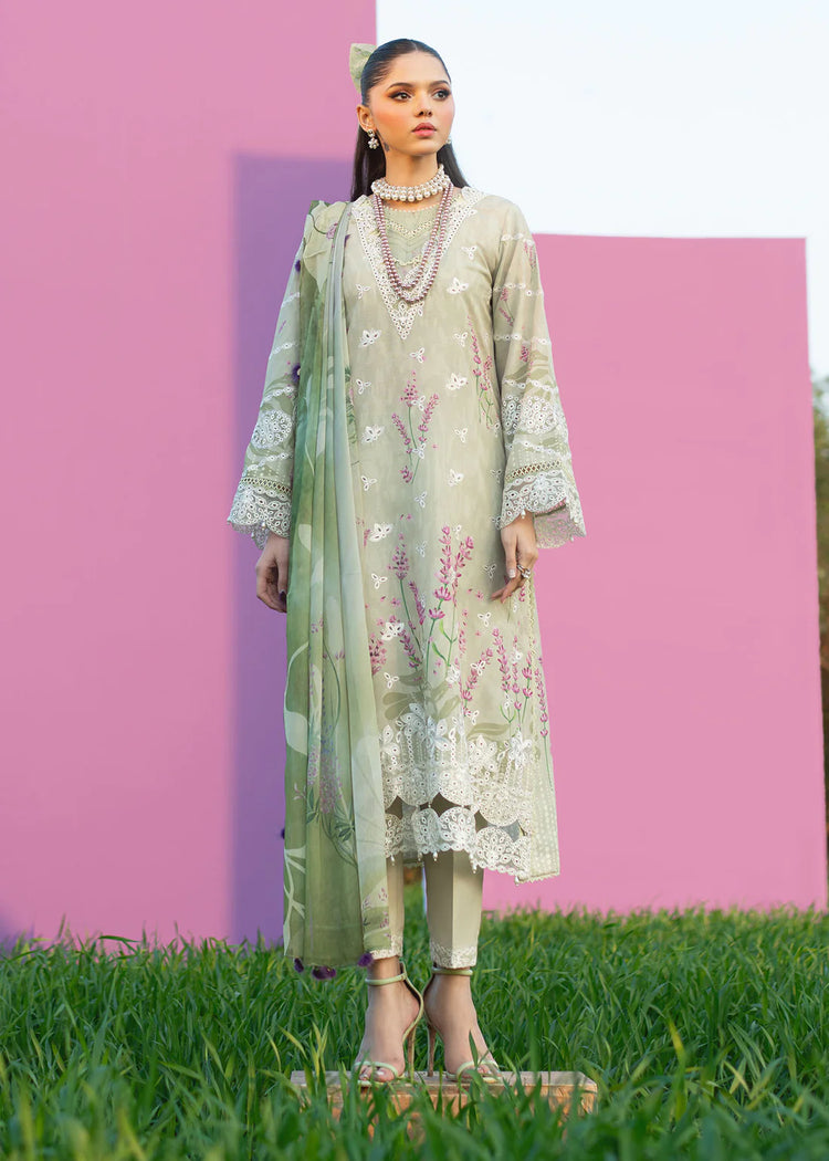 SARDINIA PRINTKARI UN-STITCHED 3PC | Zinnia
