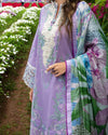 THE SECRET GARDEN BY MUSHQ UN-STITCHED 3PC | Dewdrop Dance