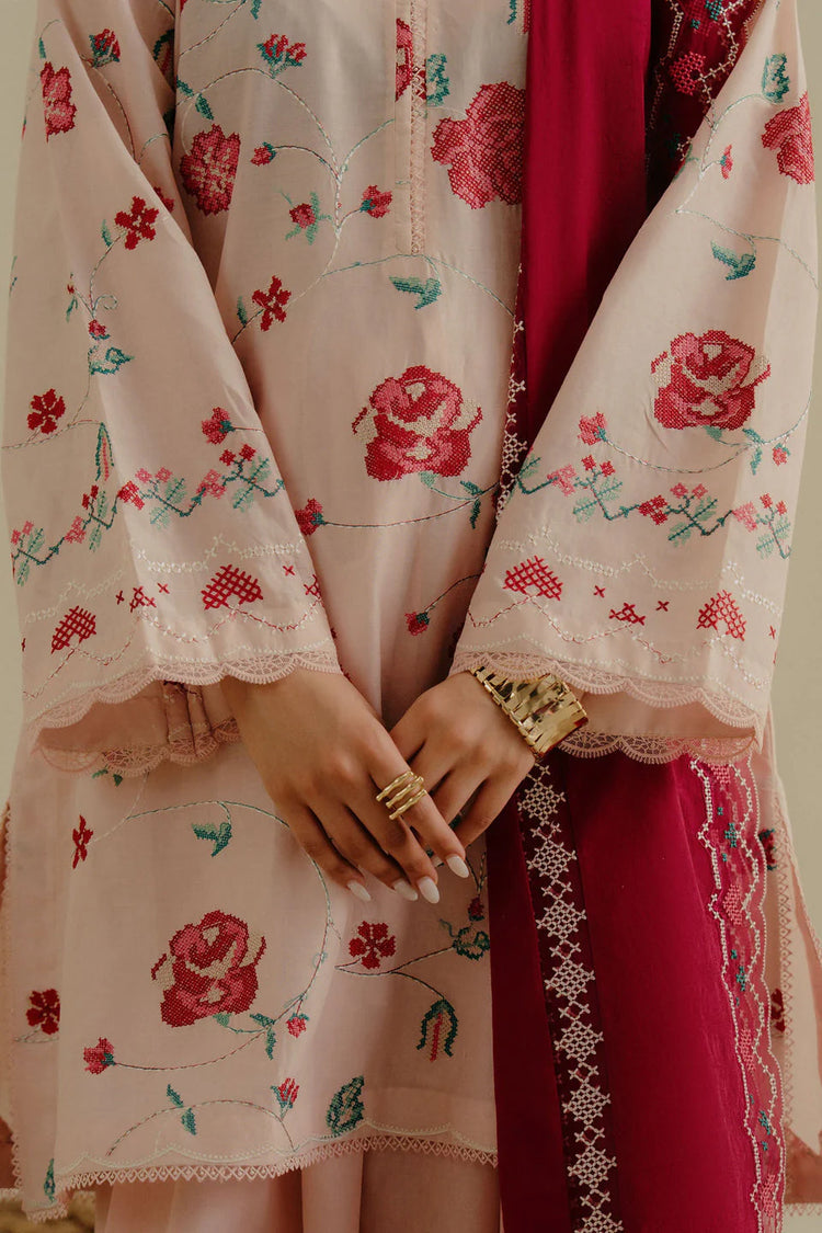 COCO BY ZARA SHAHJAHAN UN-STITCHED 3PC | Zufra-6A