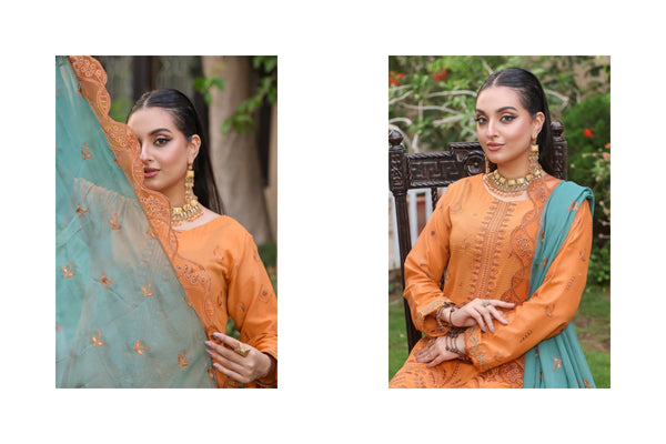Republic By Dr Haris Unstitched 3 Piece Lawn Suit-REP-001