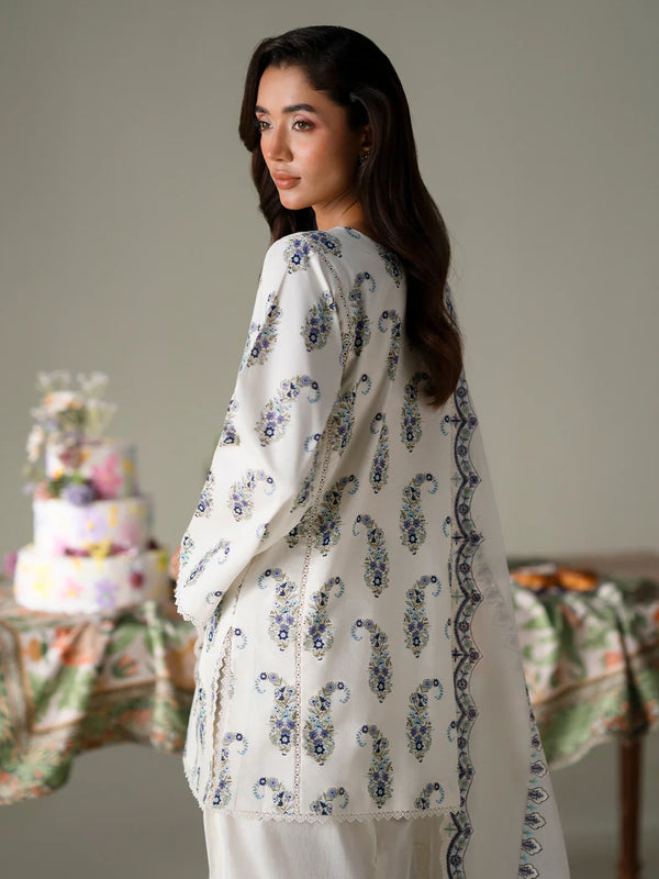 FAIZA FAISAL PREMIUM LAWN | IVORY PETALS