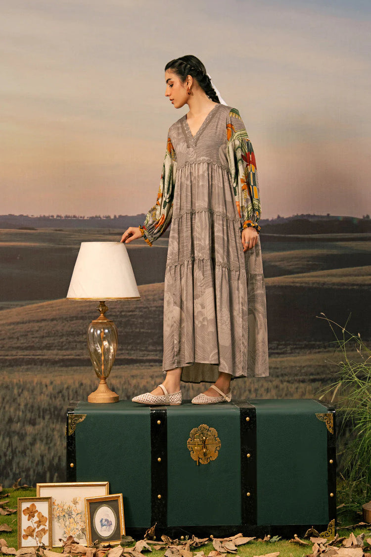 M/BASICS [3 Pc Unstitched Embroidered Arabic Lawn Suit | MB-PFUS25-06B