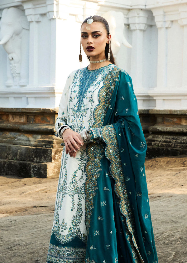 HUSSAIN REHAR LL SS LUXURY LAWN 25' VEIL