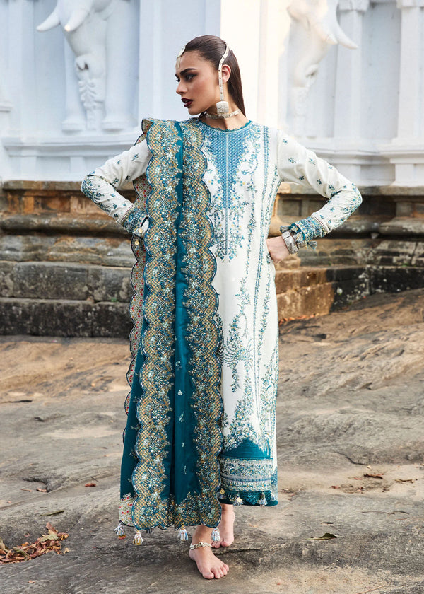 HUSSAIN REHAR LL SS LUXURY LAWN 25' VEIL