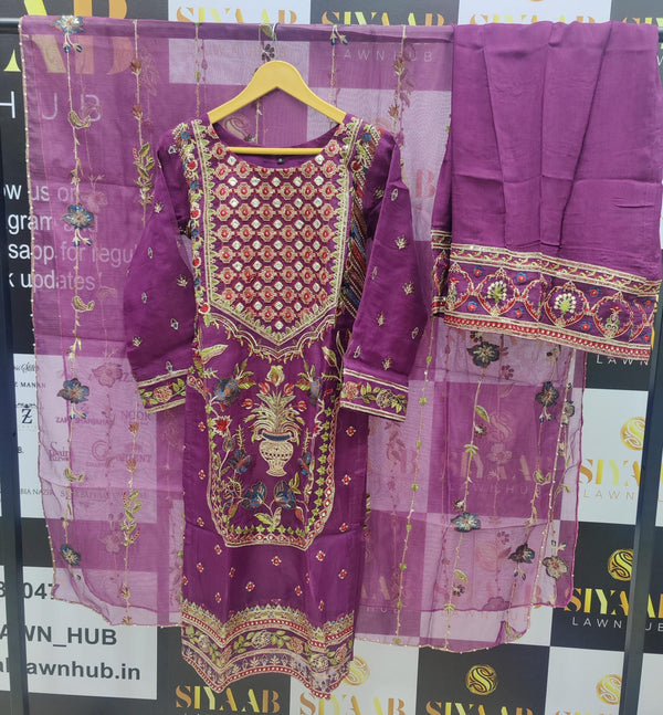 HEERIYE BY ZOYA AHMED STITCHED 3PC