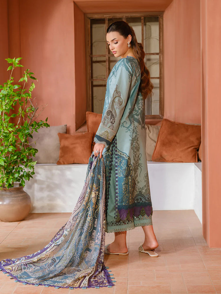 JADE URBANE EMBROIDERED CAMBRIC LAWN | D-09
