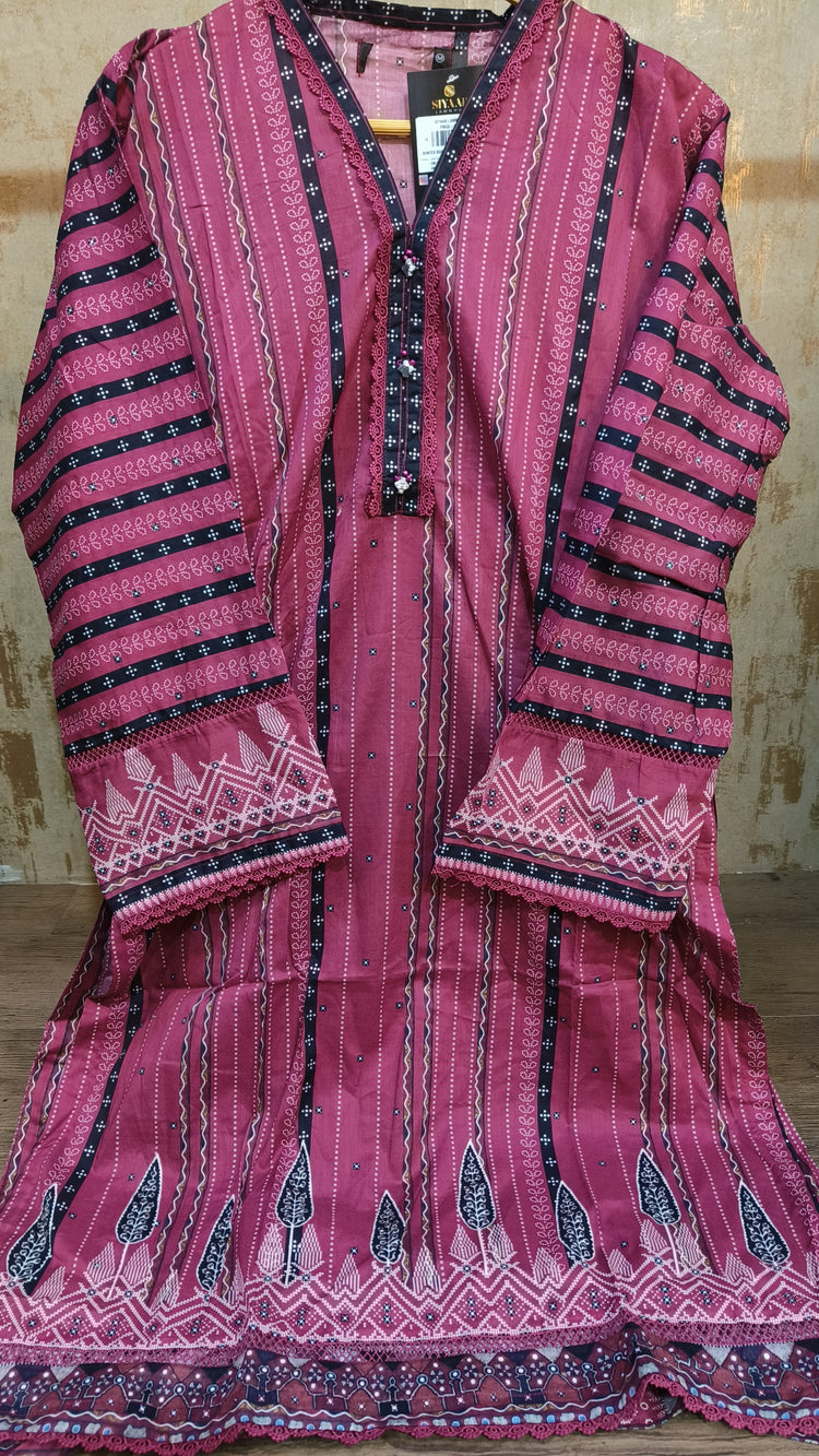 ZOYA AHMED PRINTED LAWN STITCHED KURTI - A8