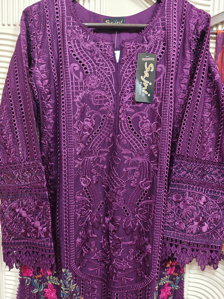 ZA AAMNA NOOR LUXUR LAWN PRET | D-03