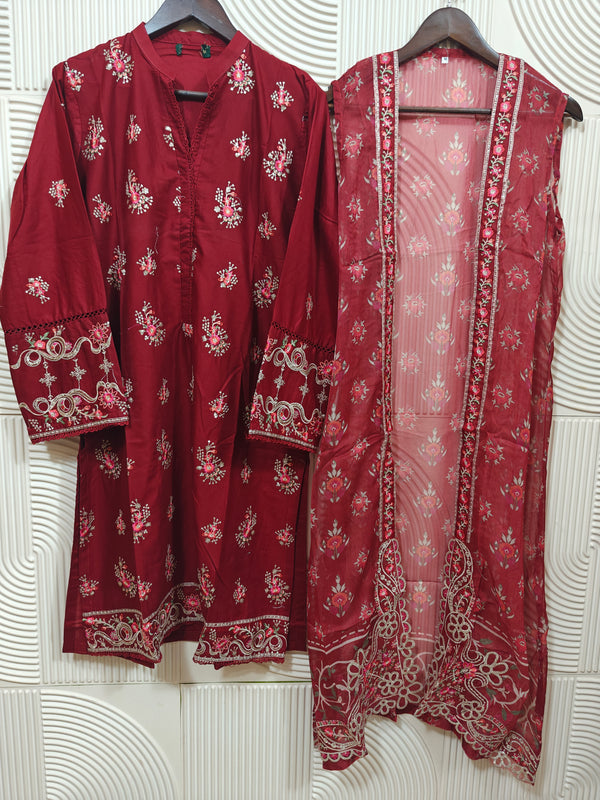 BIN SAEED LUXURY | WITH JACKET STYLE | D-07
