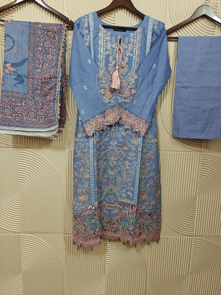 MUNIRA STITCHED CHIKANKARI 2025 D-04