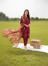 LAKHANY BY LSM UN-STITCHED 3PC | CRIMSON SERENITY