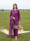 LAKHANY BY LSM UN-STITCHED 3PC | PLUM GRACE