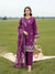 LAKHANY BY LSM UN-STITCHED 3PC | PLUM GRACE
